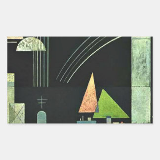 Sticker Rectangulaire Paul Klee — Au repos,