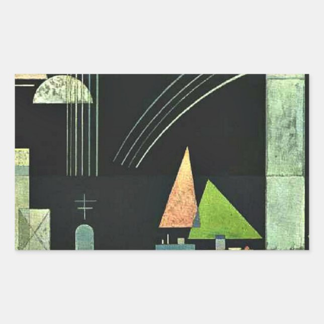 Sticker Rectangulaire Paul Klee — Au repos, (Devant)