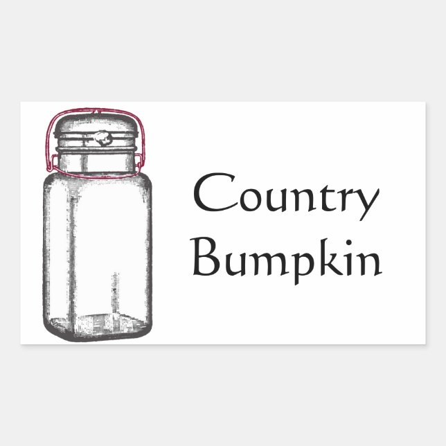 Sticker Rectangulaire Pays Bumpkin (Devant)
