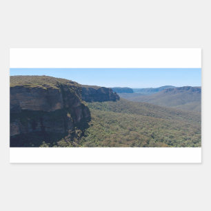 Sticker Rectangulaire Paysage de Grose Valley près de Blackheath
