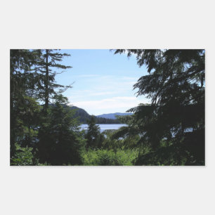Sticker Rectangulaire Paysage de l'Alaska belle photographie de l'Alaska