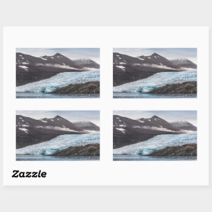 Sticker Rectangulaire Paysage de Svalbard