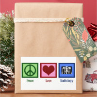 Peace Love Radiologie Jolie radiologue Noël