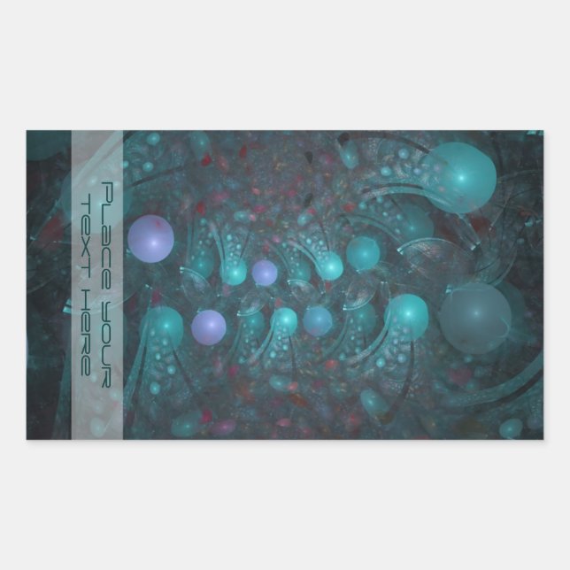 Sticker Rectangulaire Peau Alien 001 (Devant)