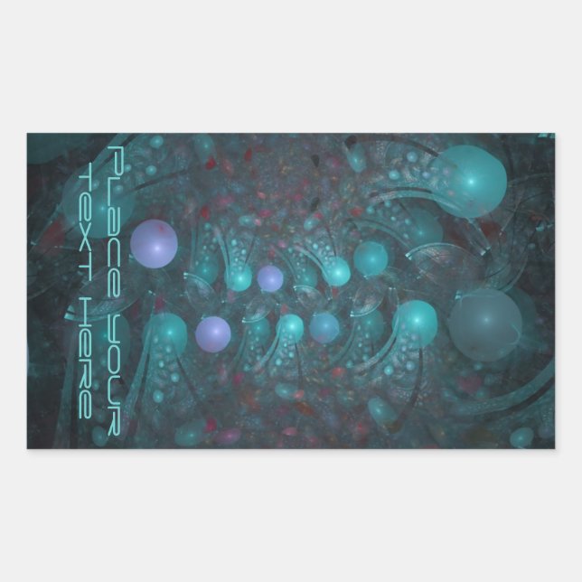 Sticker Rectangulaire Peau Alien 001 (Devant)