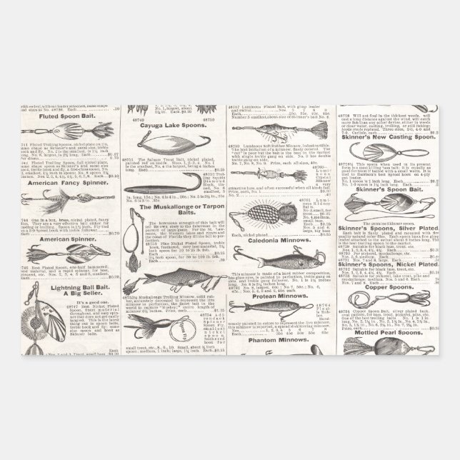 Sticker Rectangulaire Pêche vintage leures : pêcheur d'antiquité des ann (Devant)