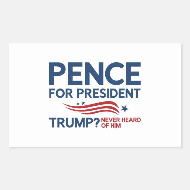 Sticker Rectangulaire Pence président (Devant)