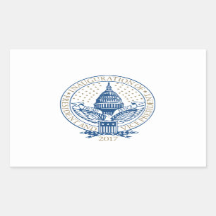 Sticker Rectangulaire Penny présidentiels 2017 d'atout d'inauguration
