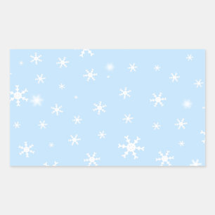 Sticker Rectangulaire Père Noël avec arbre