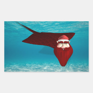 Sticker Rectangulaire Père Noël Manta