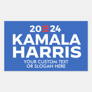 Sticker Rectangulaire Personnalisé Kamala Harris 2024