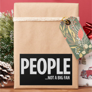 Sticker Rectangulaire Personnes qui ne sont pas fans de moi sarcasme drô