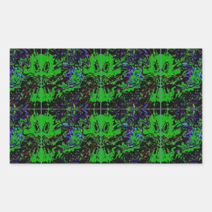 Sticker Rectangulaire Petit diable vert