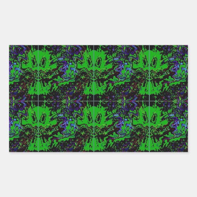 Sticker Rectangulaire Petit diable vert (Devant)