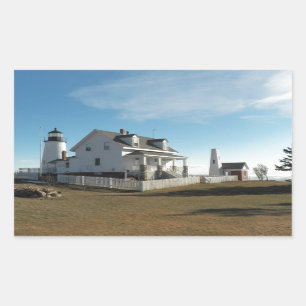 Sticker Rectangulaire Phare 11 de point de Pemaquid