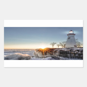 Sticker Rectangulaire Phare de Marblehead