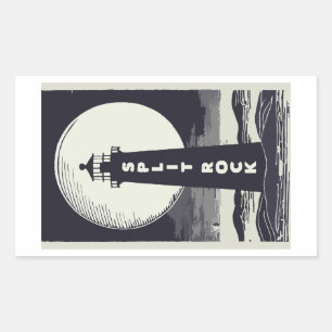 Sticker Rectangulaire Phare de Split Rock Minnesota Moon