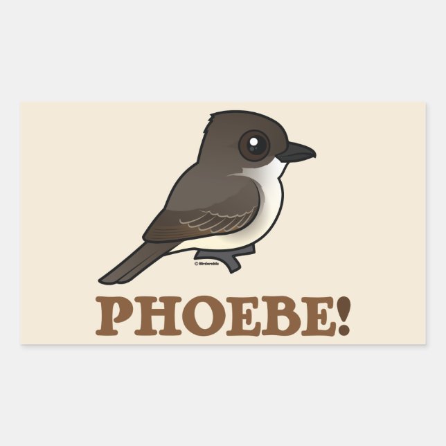STICKER RECTANGULAIRE PHOEBE ! (Devant)