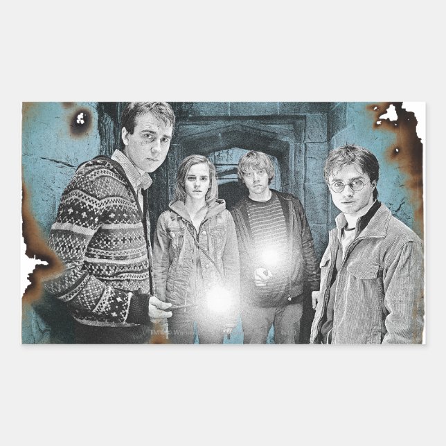 Sticker Rectangulaire Photo de groupe 1 (Devant)