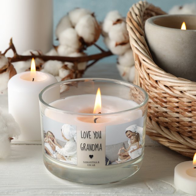 Sticker Rectangulaire Photo de Love You Grandma Meilleur poison (Créateur téléchargé)