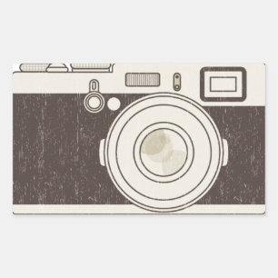 Sticker Rectangulaire Photographie de caméra vintage