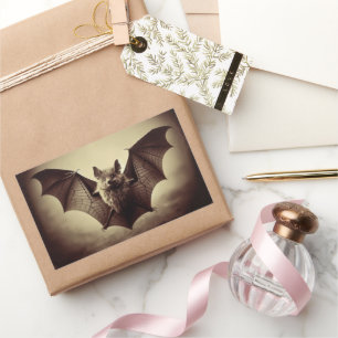 Sticker Rectangulaire Photographie vintage de chauve-souris victorienne 