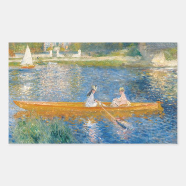 Sticker Rectangulaire Pierre-Auguste Renoir - Le Skiff (Devant)