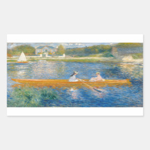 Sticker Rectangulaire Pierre-Auguste Renoir - Le Skiff