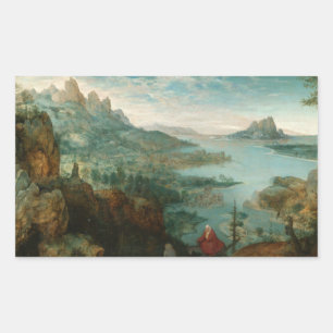Sticker Rectangulaire Pieter Bruegel - Paysage avec vol en Egypte