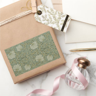 Sticker Rectangulaire Pimpernel par William Morris Vintage Floral Textil