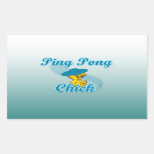 Sticker Rectangulaire Ping Pong Chic #3