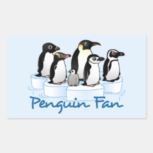 Sticker Rectangulaire Pingouin