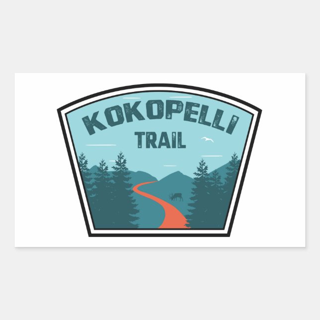Sticker Rectangulaire Piste Kokopelli (Devant)