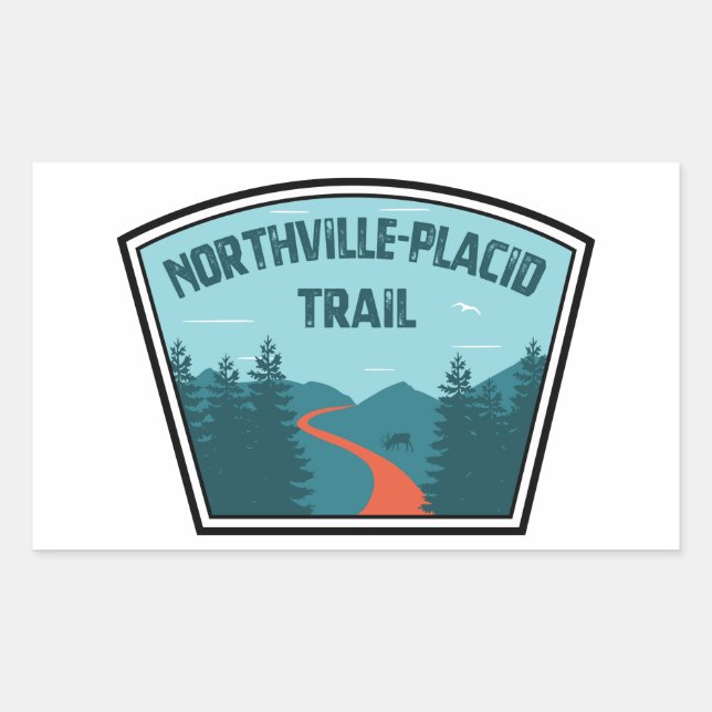 Sticker Rectangulaire Piste Northville-Placid (Devant)