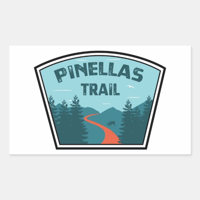 Sticker Rectangulaire Piste Pinellas (Devant)