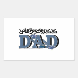 Sticker Rectangulaire Pitbull DAD
