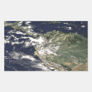 Sticker Rectangulaire Planète Terre