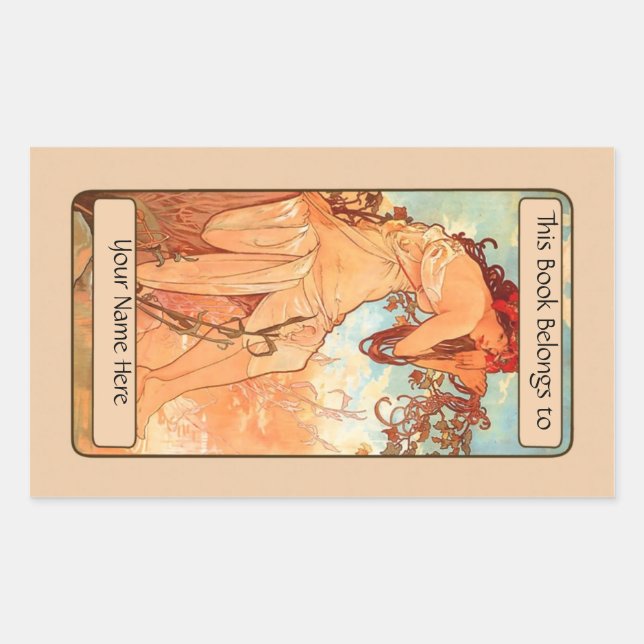 Sticker Rectangulaire Plaque (Devant)