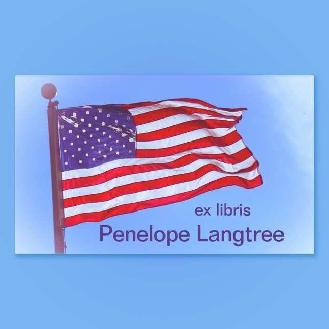 Sticker Rectangulaire Plaque Grand Old Flag (Créateur téléchargé)