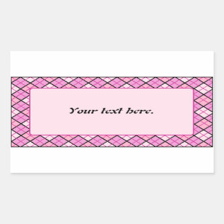 Sticker Rectangulaire Plat rose