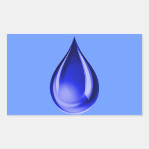 STICKER RECTANGULAIRE PLUIE DE PLUIE LARMES GRAPHIQUE LOGO ICON EAU DROP