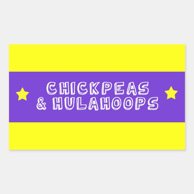 Sticker Rectangulaire Pois chiches et houblons (Devant)