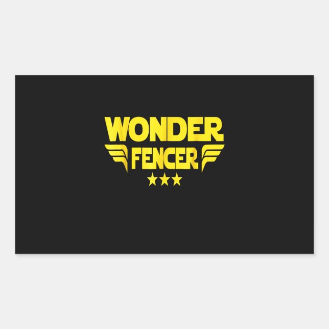 Sticker Rectangulaire Poison de Fencing | I Always Win All Match (Devant)