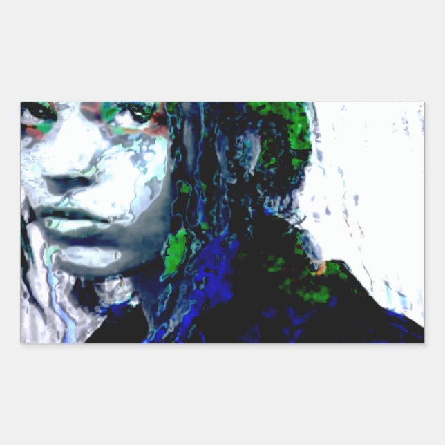 Sticker Rectangulaire polarité : kerica (Devant)