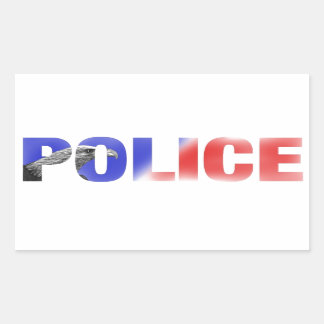 Sticker Rectangulaire Police 2