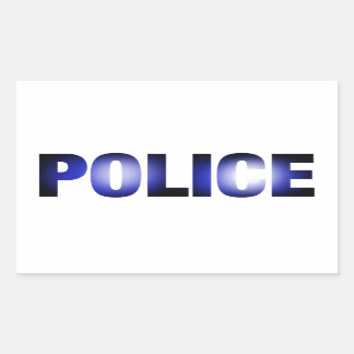 Sticker Rectangulaire Police 3