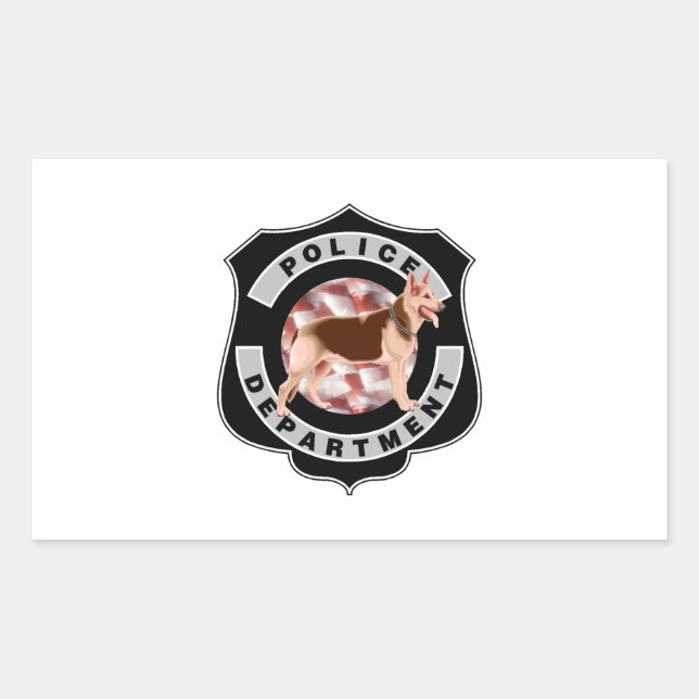 Sticker Rectangulaire Police K9 (Devant)