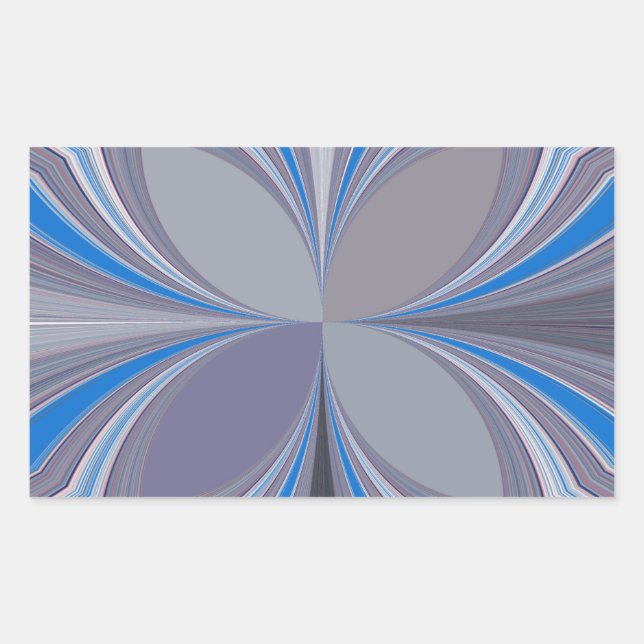 Sticker Rectangulaire Polka gris cendré bleu Pointe Texture Art Imprimer (Devant)