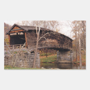 Sticker Rectangulaire Pont couvert