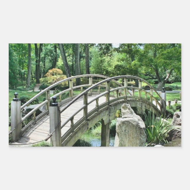 Sticker Rectangulaire Pont japonais (Devant)